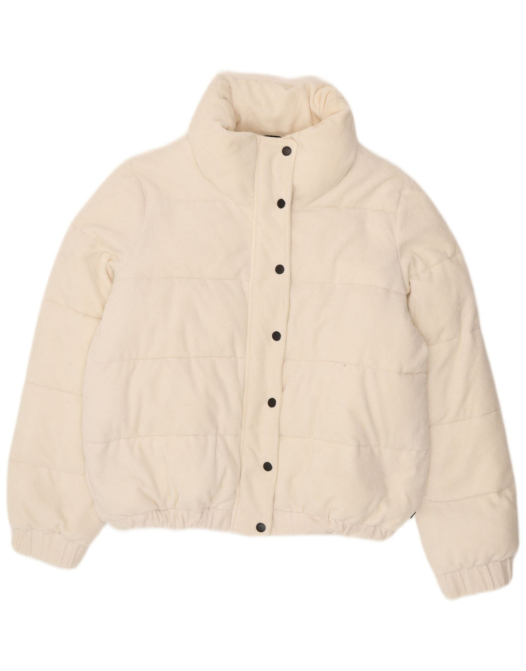 Giacca imbottita grafica da donna Dkny UK 16 grande cotone bianco