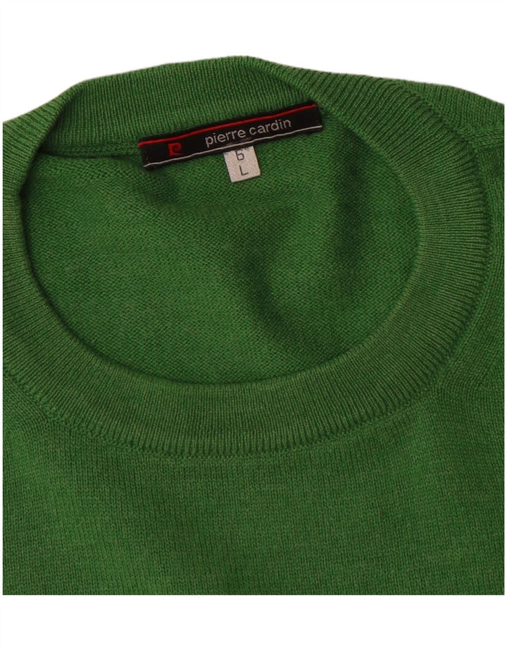 Maglione maglione girocollo da uomo Pierre Cardin grande verde