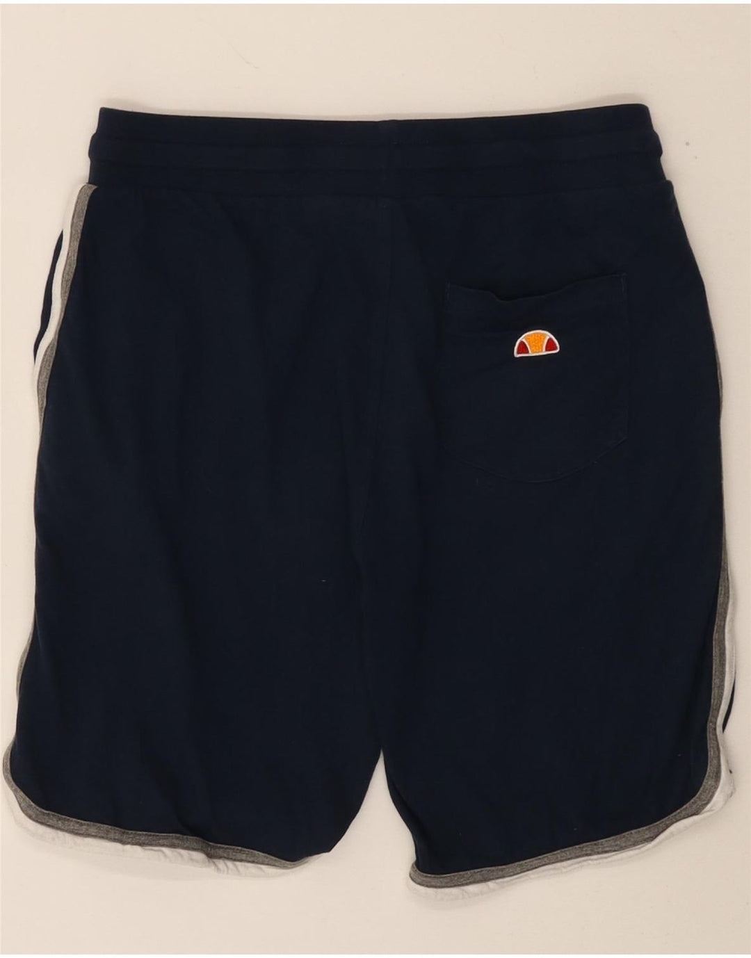 Ellesse Pantaloncini sportivi grafici da uomo piccoli in cotone blu navy
