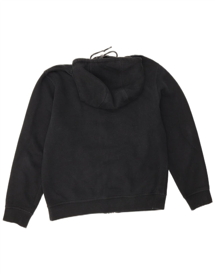 Felpa con cappuccio e zip Nike da uomo in cotone nero medio
