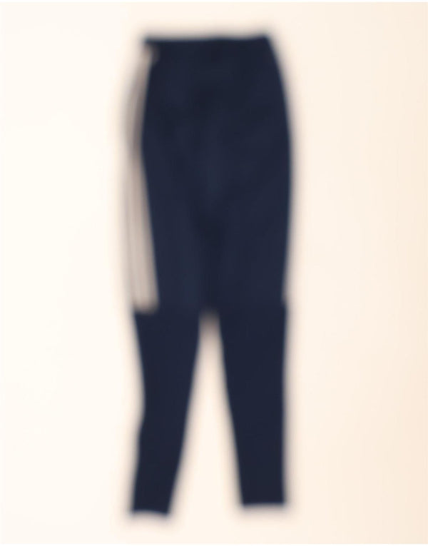 Pantaloni da tuta da donna Adidas UK 4 XS poliestere blu navy