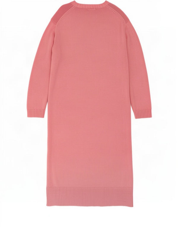 Abito maglione oversize da donna Zara UK 10 piccolo in cotone rosa