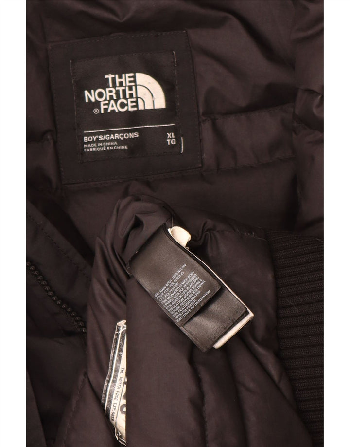 Giacca imbottita con cappuccio The North Face da ragazzo 14-15 anni XL poliestere nero