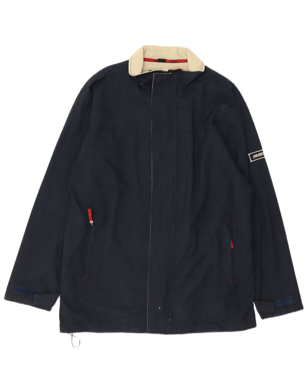 Giacca antipioggia da uomo Musto UK 40 Large in nylon blu navy