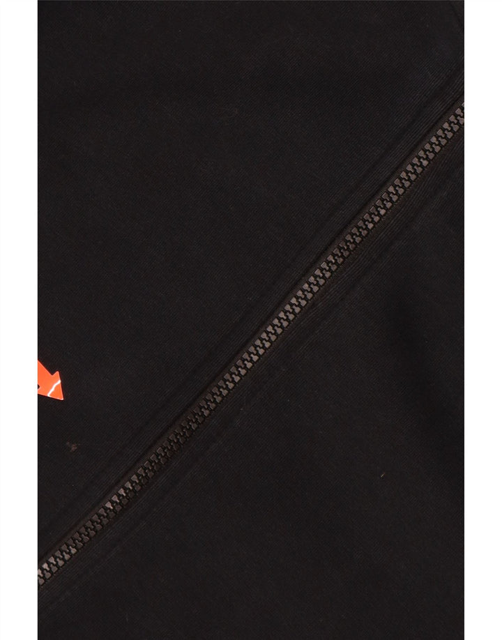 Maglione con cappuccio e zip da uomo NIKE in cotone nero medio