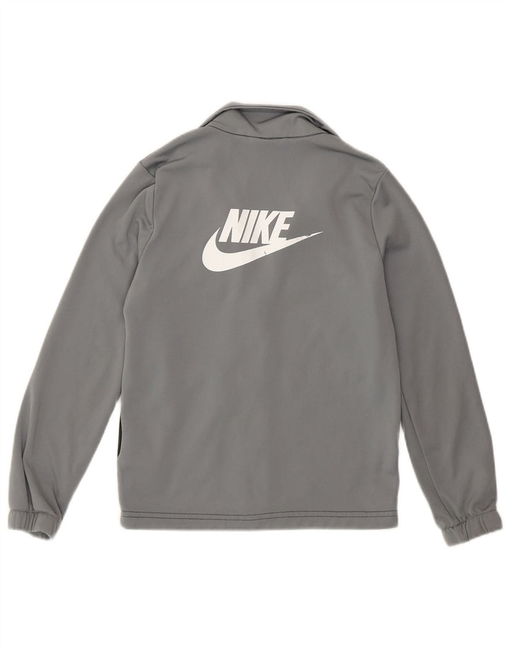 Giacca da tuta da ragazzo Nike, 8-9 anni, piccola, in poliestere color block grigio