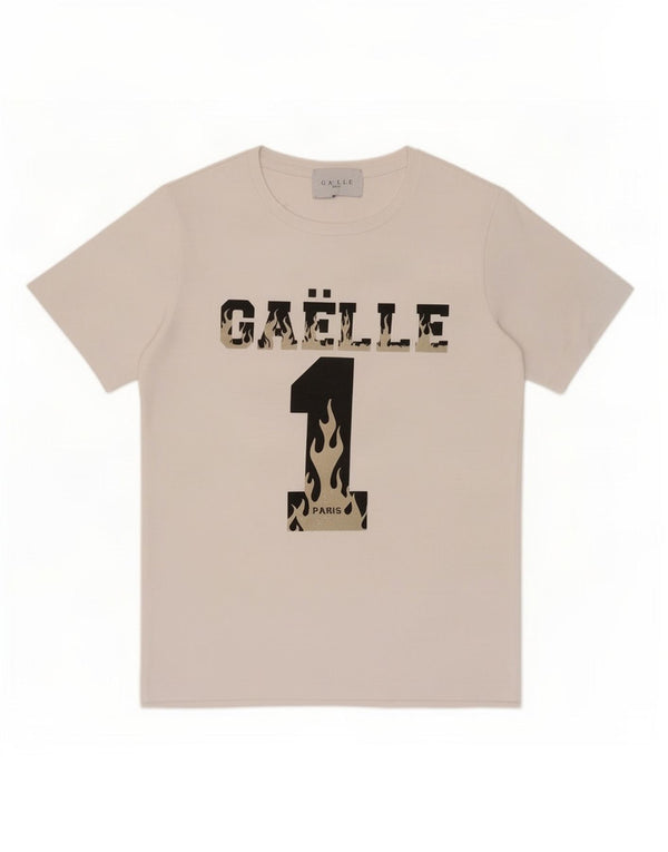 Gaelle Maglietta grafica Mike da donna Top UK 8 Small Bianca