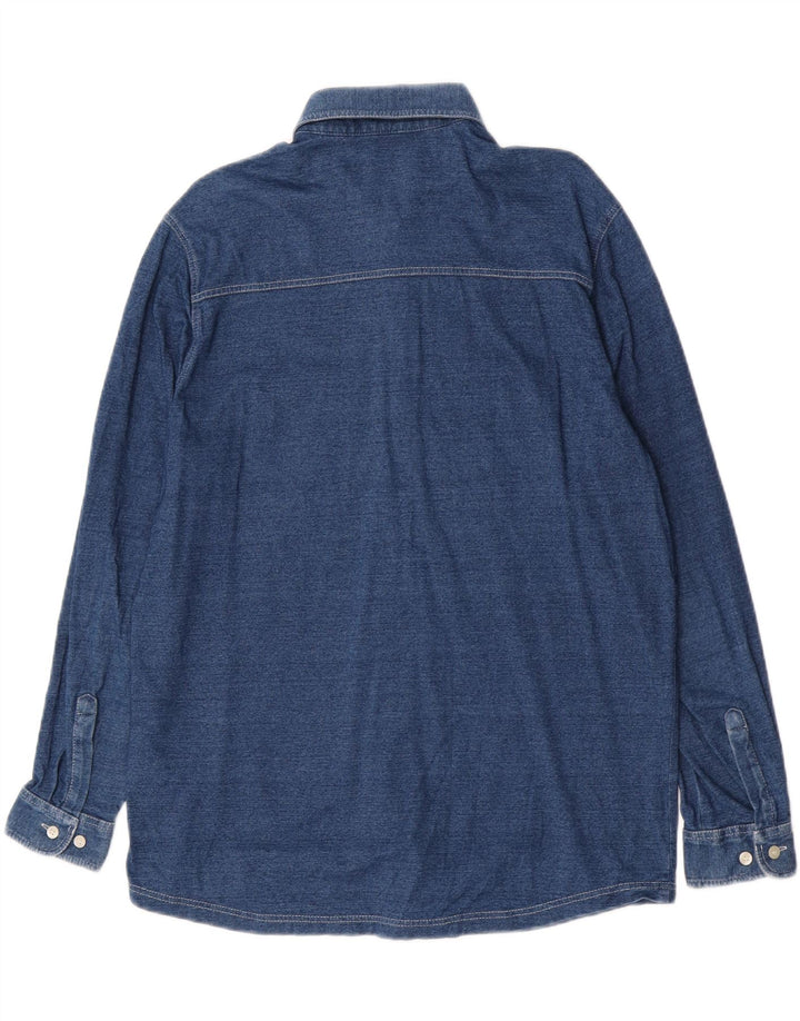 Camicia da donna Marks & Spencer UK 14 cotone blu navy medio
