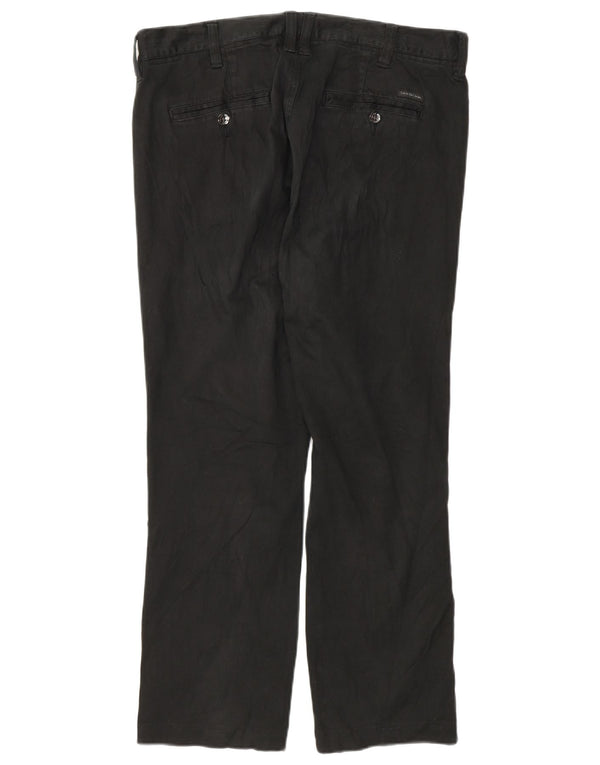 Pantaloni chino dritti da donna Calvin Klein W32 L26 neri