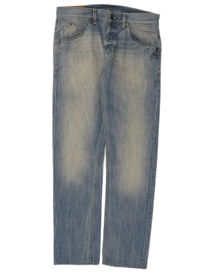 Jeans dritti da uomo Dondup W32 L30 cotone blu
