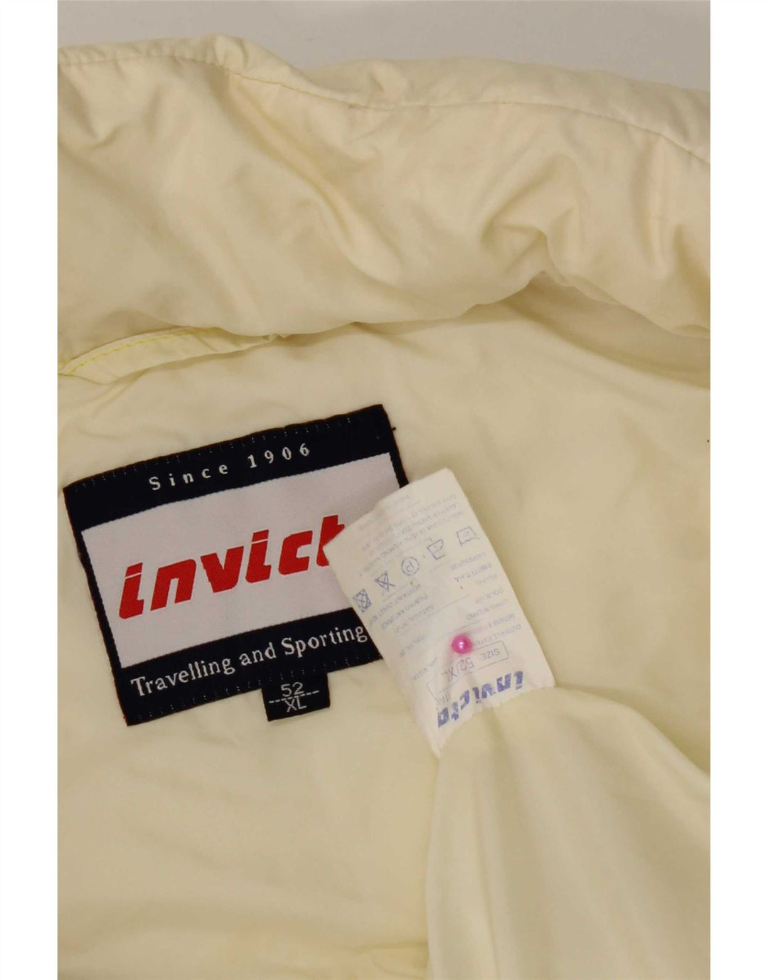 Gilet imbottito da uomo Invicta IT 52 XL in nylon bianco sporco