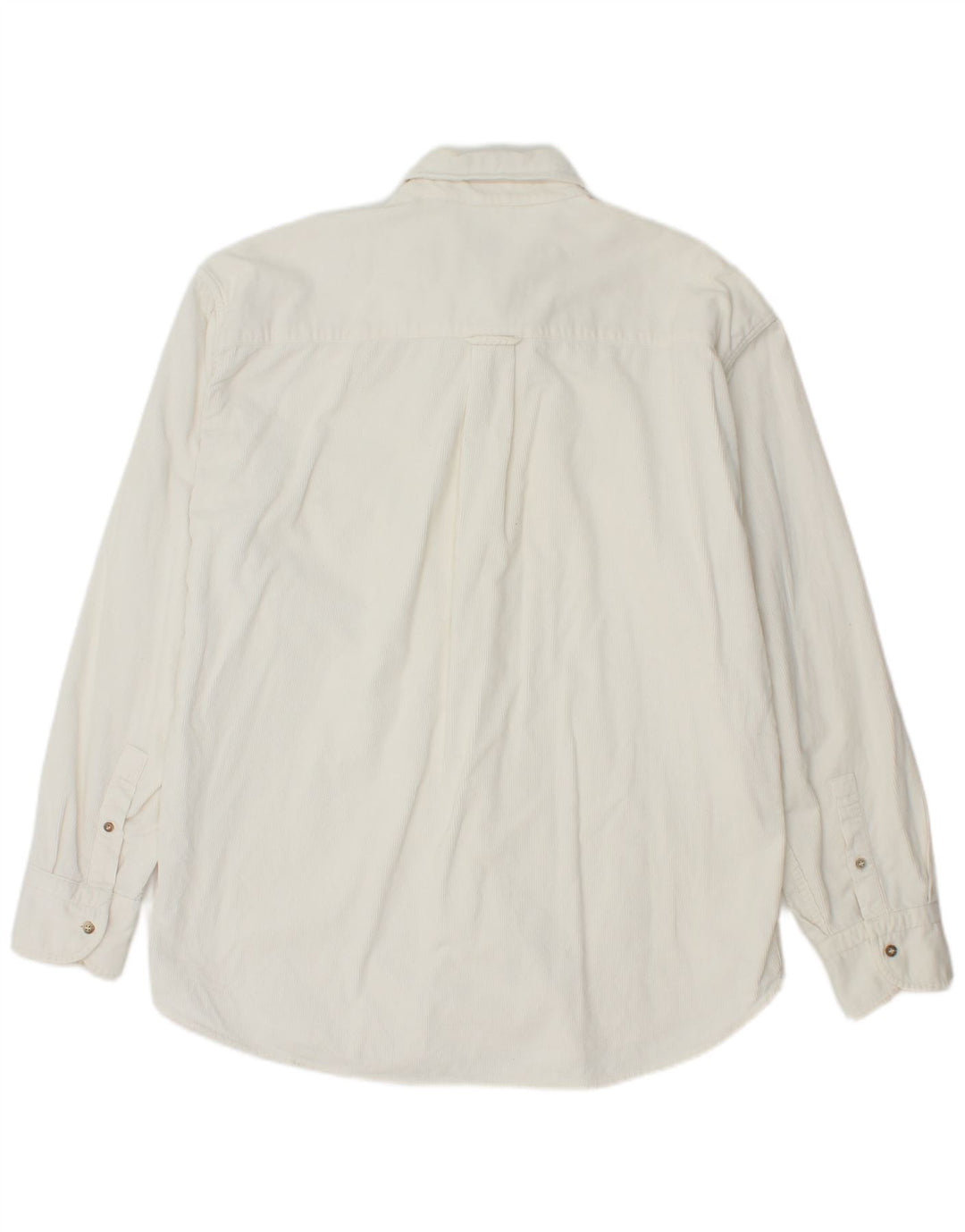 Camicia da uomo in velluto a coste WAMPUM XL bianca