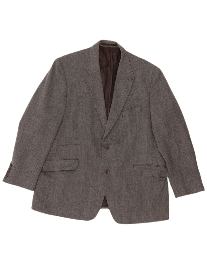 Giacca blazer a 2 bottoni Autograph da uomo Marks & Spencer UK 46 XL Lana grigia