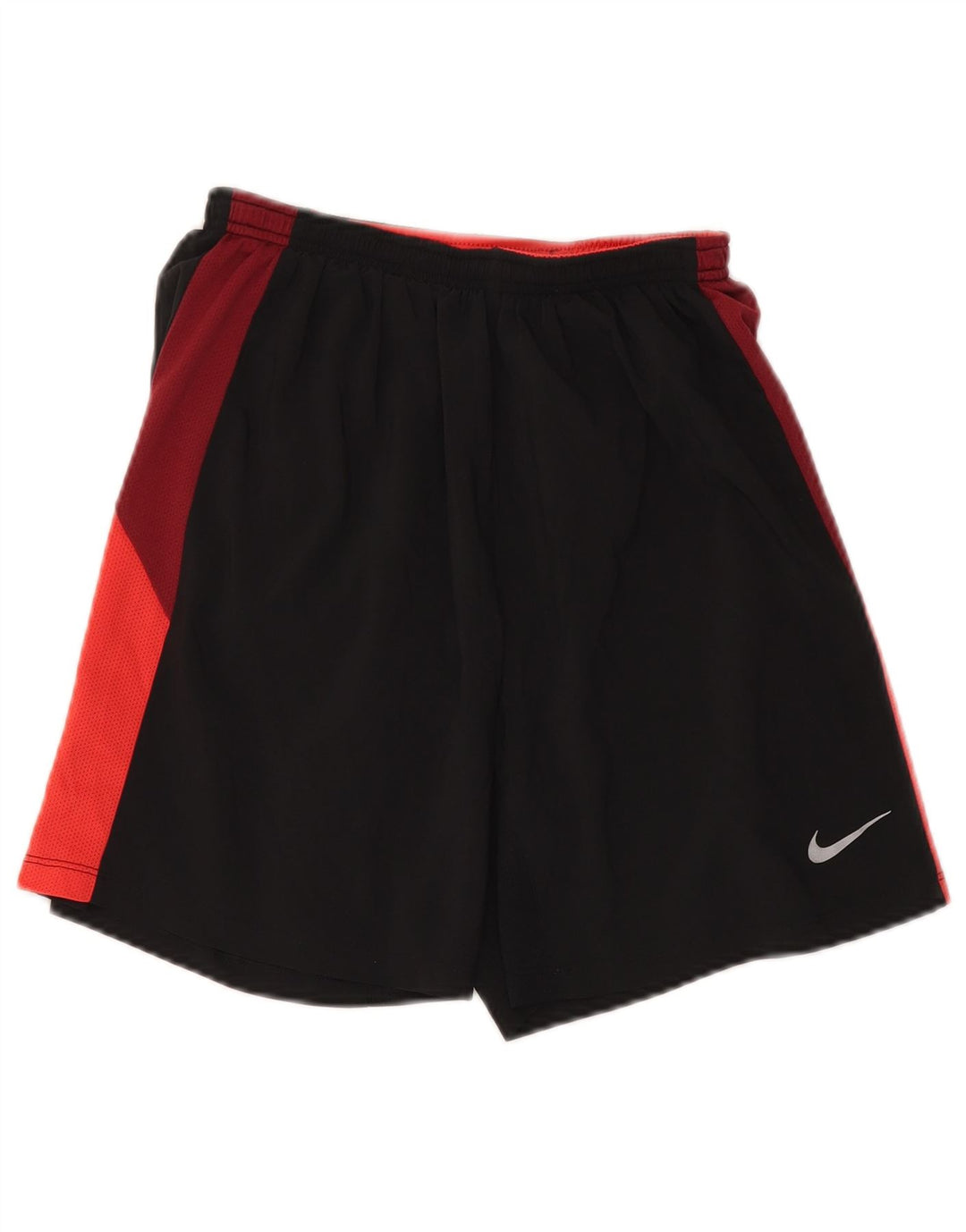Pantaloncini sportivi Nike da uomo Dri Fit piccoli in poliestere color block nero