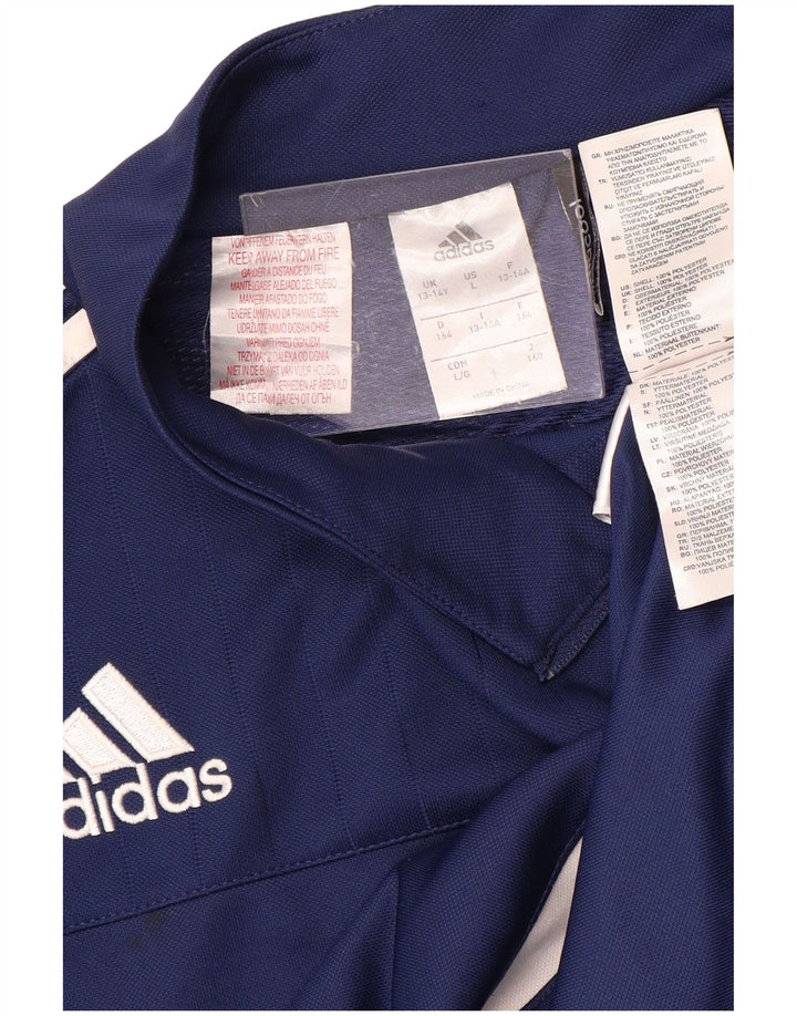 Top della tuta ADIDAS da ragazzo Climacool Pullover 13-14 anni Blu navy