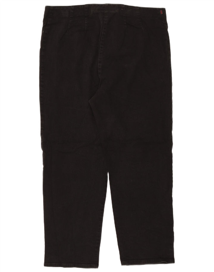 Jeans dritti da donna RALPH LAUREN US 18 2XL W36 L30 Cotone nero