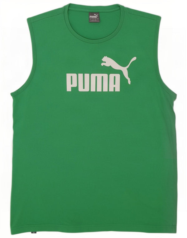 Canotta grafica da uomo Puma Large verde