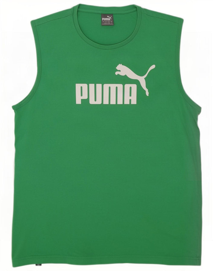 Canotta grafica da uomo Puma Large verde