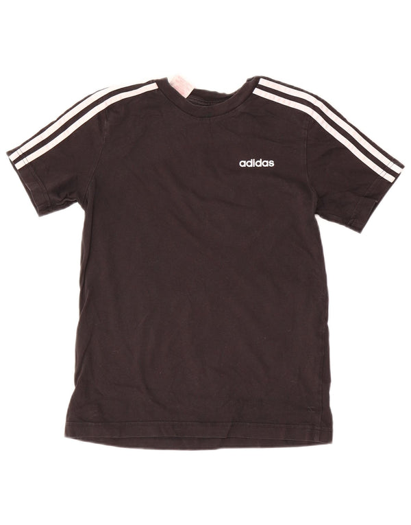 T-shirt Adidas da ragazzo Top 11-12 anni in cotone nero