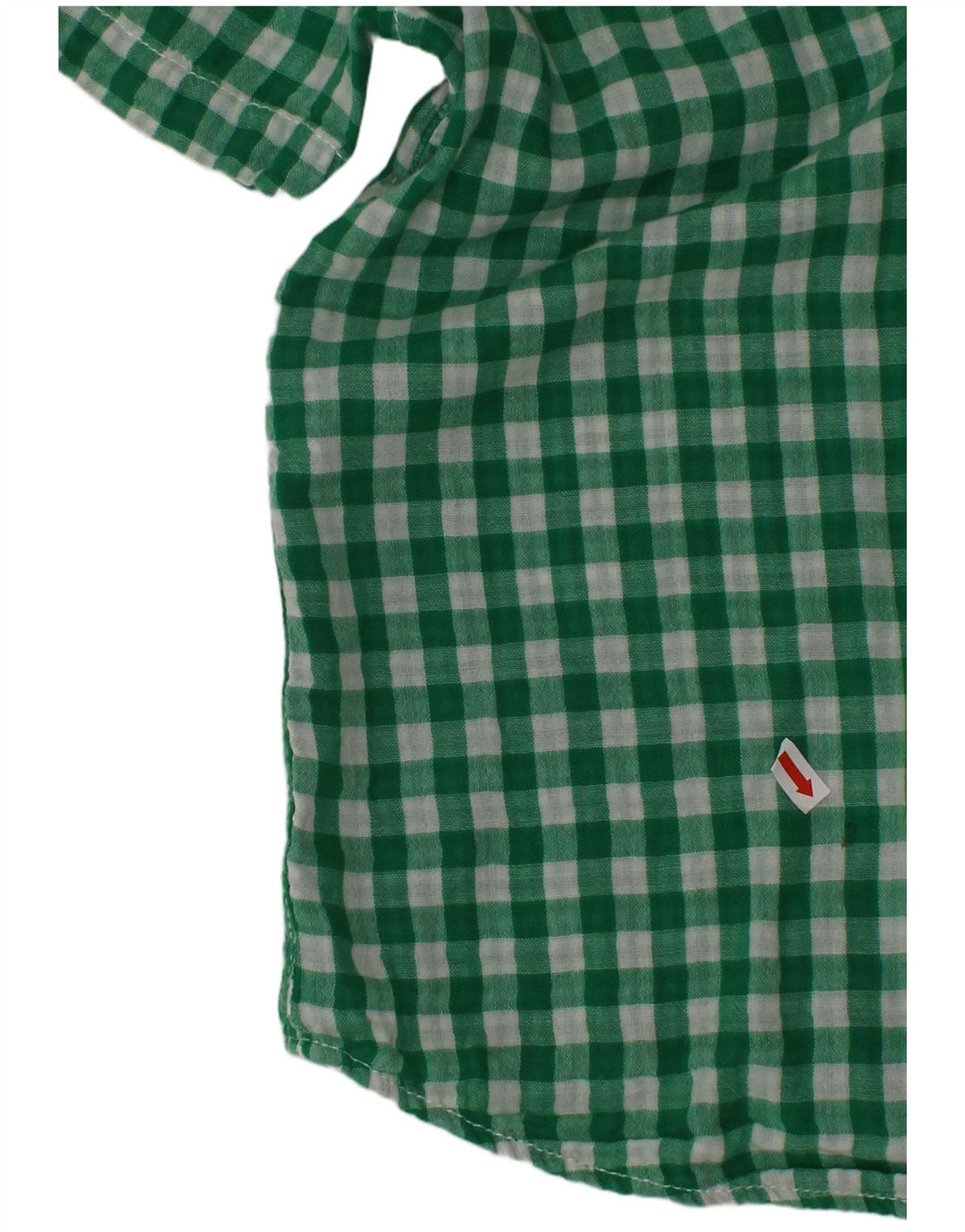 Camicia a maniche corte per bambino BENETTON 10-11 anni a quadretti verdi