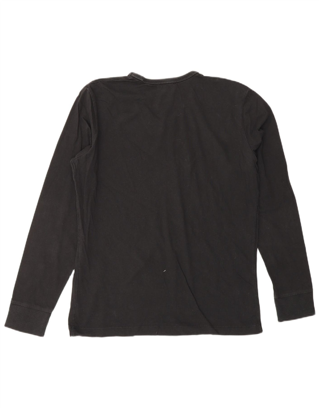 DIESEL Top grafico da donna a maniche lunghe UK 16 Large Nero