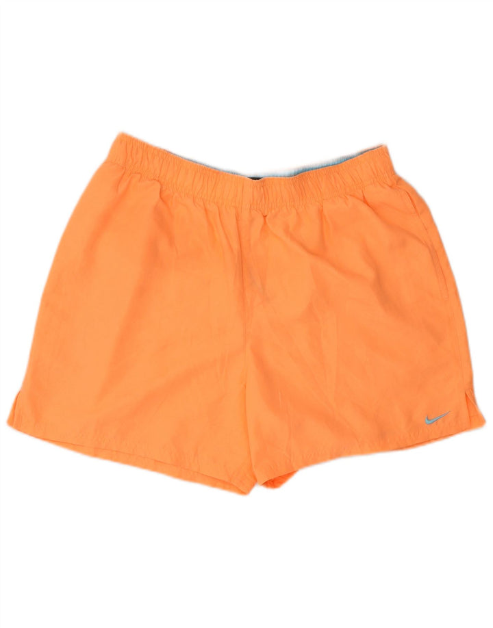 Pantaloncini sportivi Nike da uomo grandi in poliestere arancione