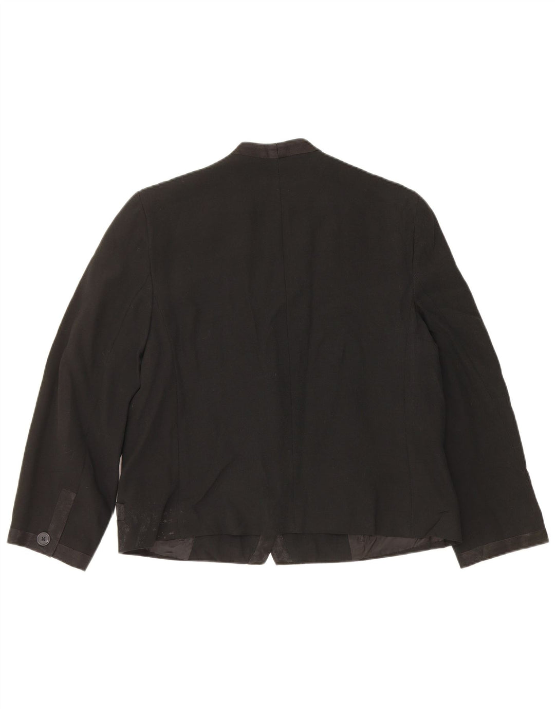 Giacca blazer da donna a 1 bottone Perte by Krizia UK 16 grande acetato nero