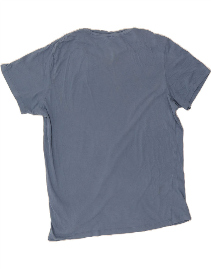 JACK & JONES Mens Graphic T-Shirt Top Large Blue Cotton Vintage Jack & Jones and Second-Hand Jack & Jones from Messina Hembry 