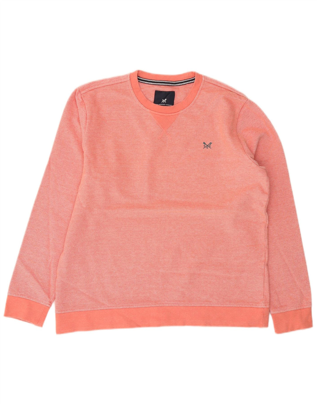 Crew Clothing Felpa da uomo Maglione in cotone rosa medio