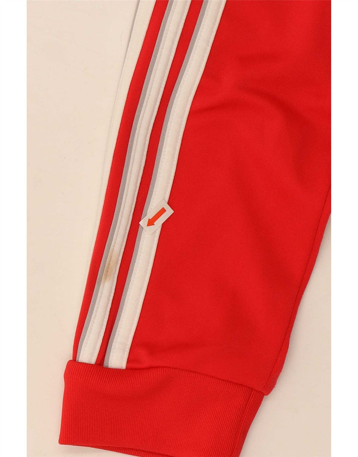 Giacca da tuta da donna Adidas UK 12 medio rosso poliestere
