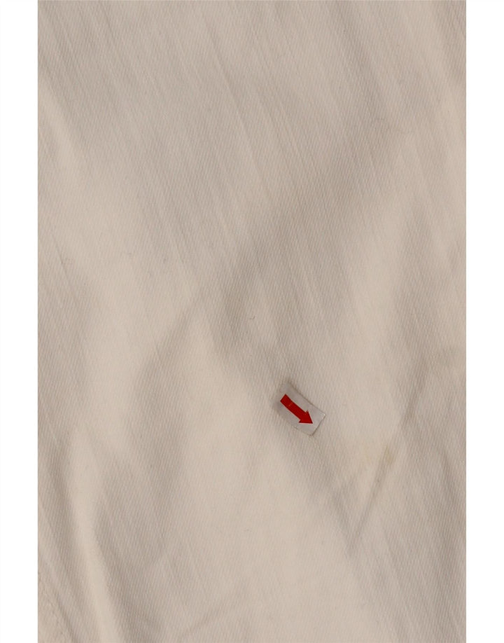 Jeans dritti da uomo Guess W34 L36 cotone bianco