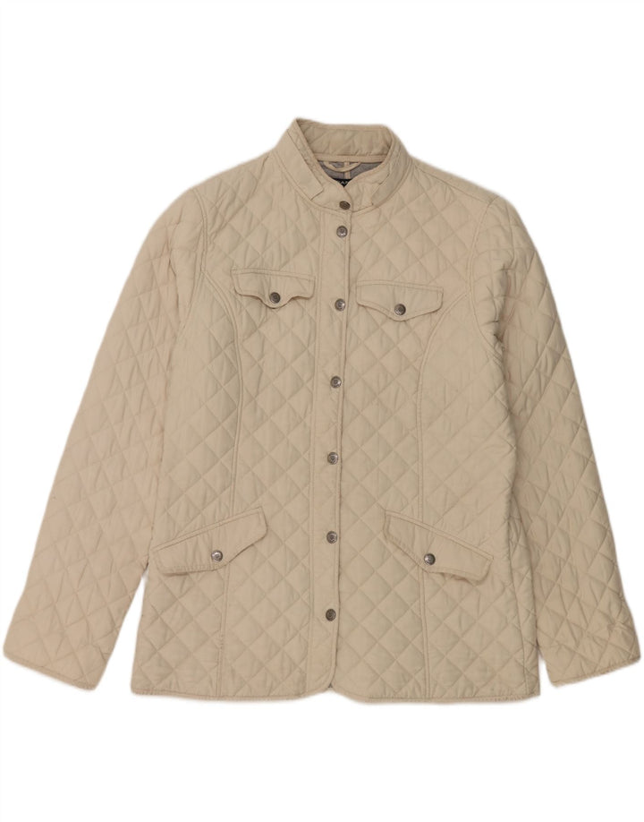 GANT Womens Quilted Jacket UK 18 XL Beige Polyester