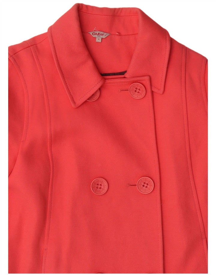 Cappotto da marinaio doppio petto da donna Cath Kidston UK 14 grande cotone rosa