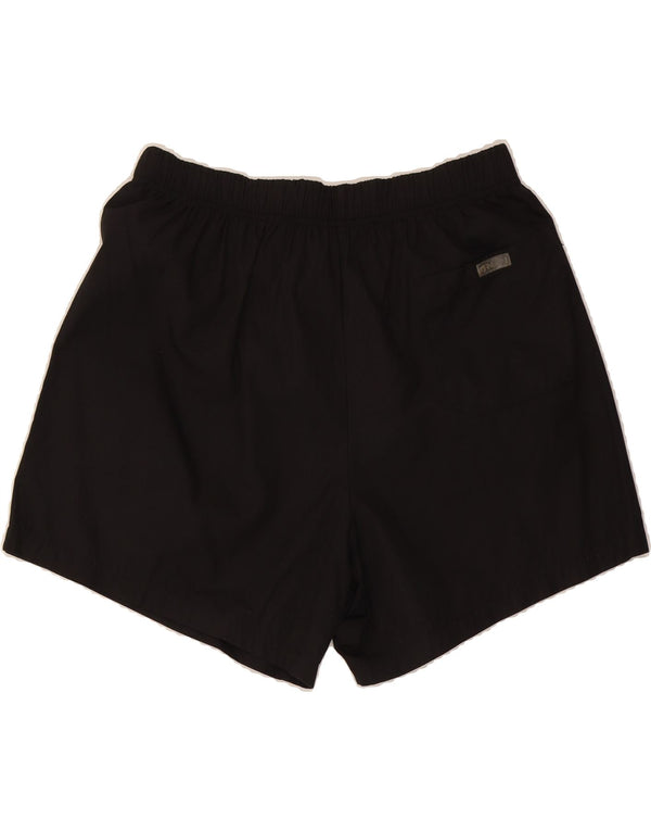 KENZO Mens Graphic Swimming Shorts IT 50 Large Black Cotton Beach