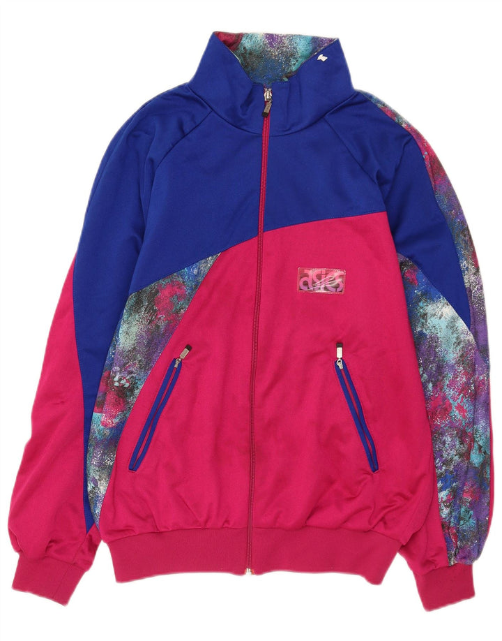 Giacca da tuta da uomo Asics IT 48 Poliestere color block rosa medio