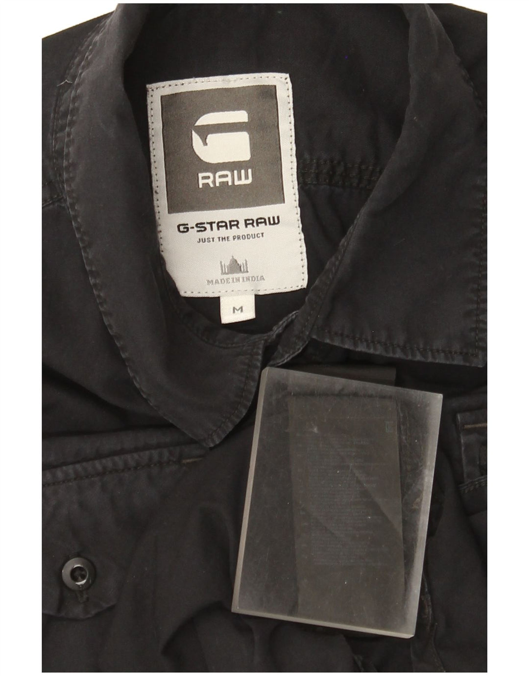 Camicia da uomo G-Star in cotone nero medio
