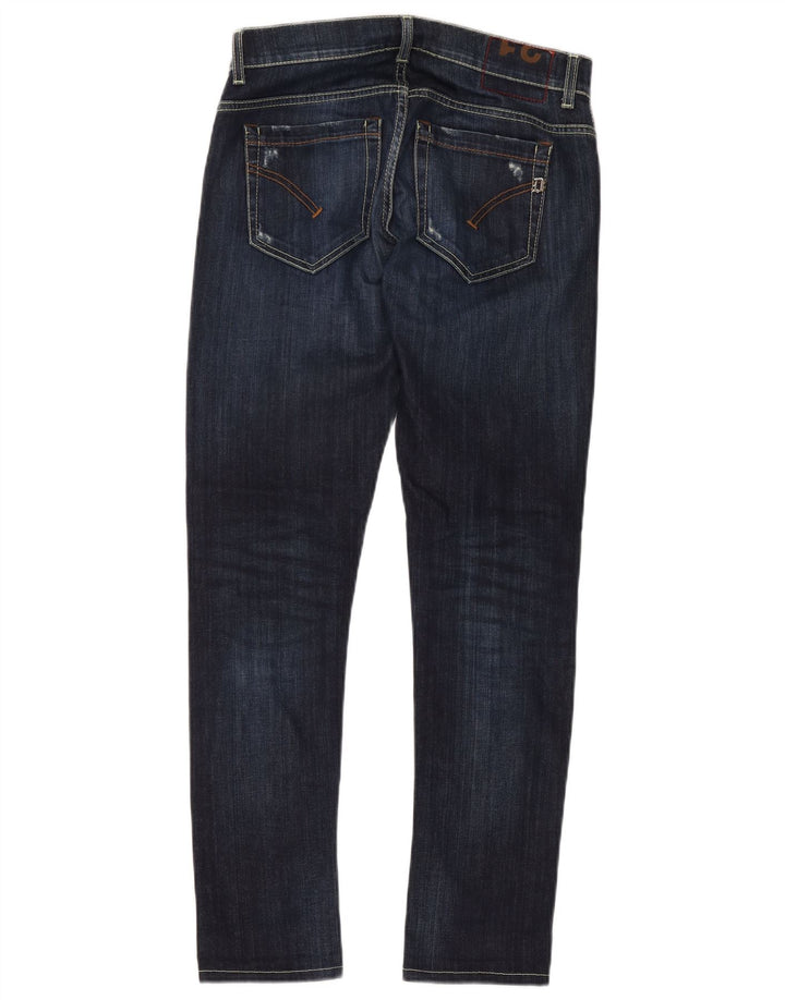 Jeans slim da uomo Dondup W31 L30 in cotone blu navy