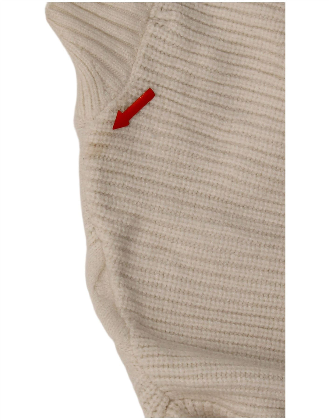 Maglione maglione a collo alto da donna Marks & Spencer UK 14 medio bianco