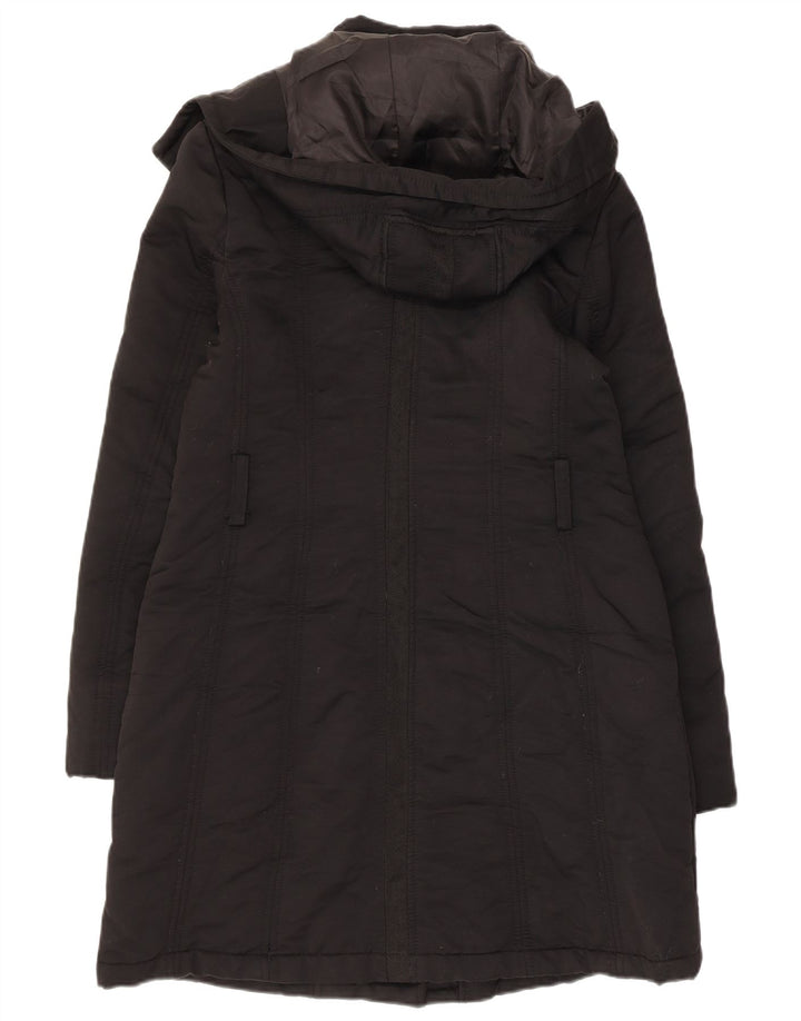 Giacca Parka con cappuccio da donna Zara UK 12 media nera