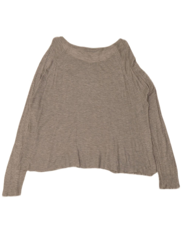 Blusa oversize da donna Zara Top UK 16 grande grigio