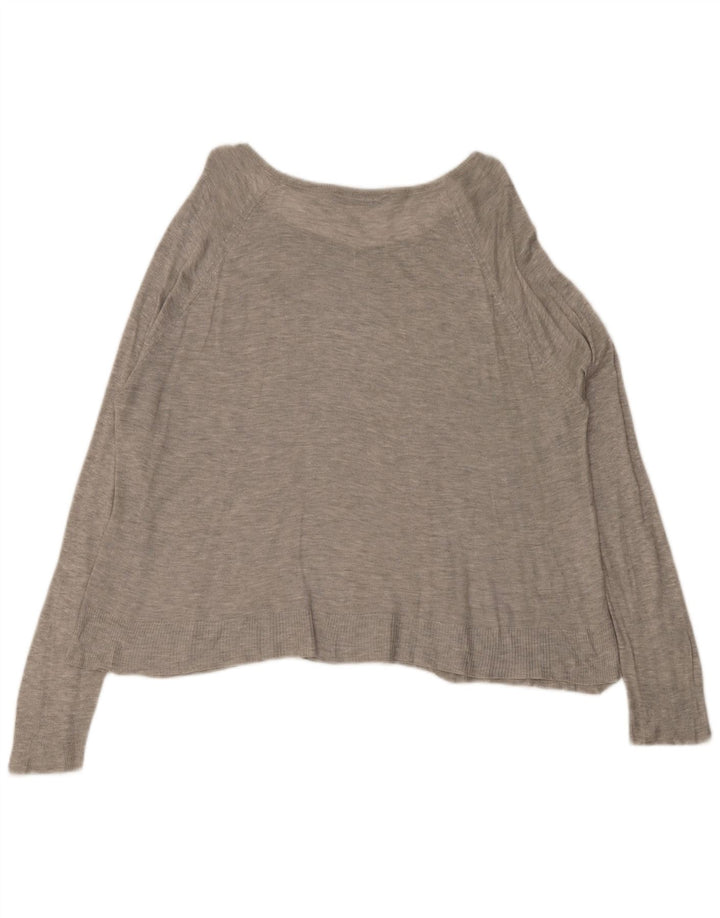 Blusa oversize da donna Zara Top UK 16 grande grigio
