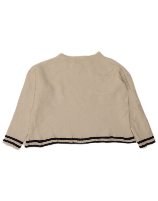 Maglione da donna con scollo a barca corto White Label UK 14 Large Off Wool