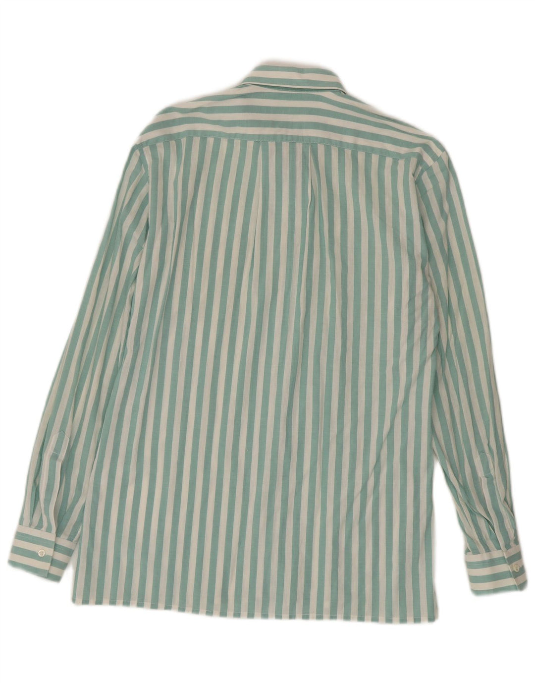 Camicia vintage da uomo a righe verde medio