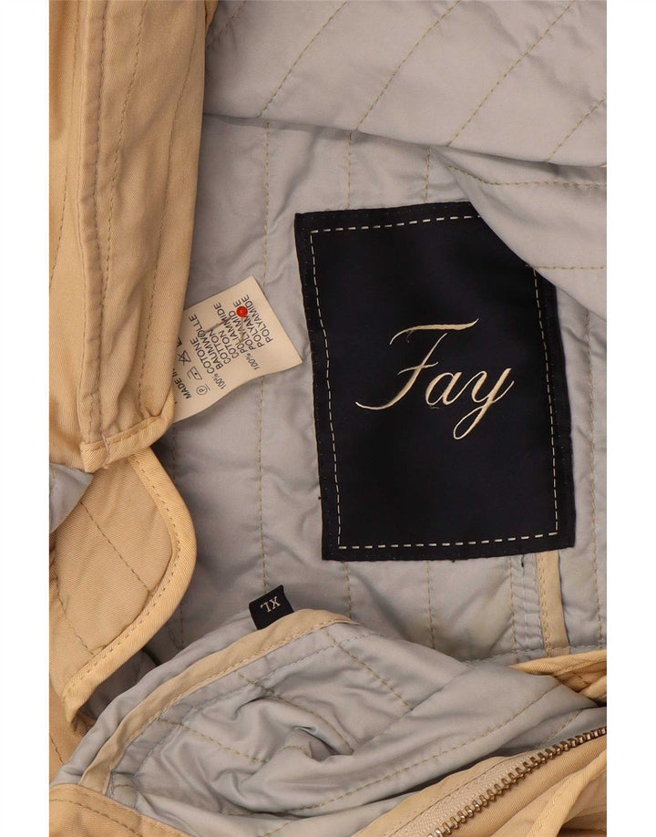 Giacca trapuntata da donna Fay UK 18 XL Cotone beige