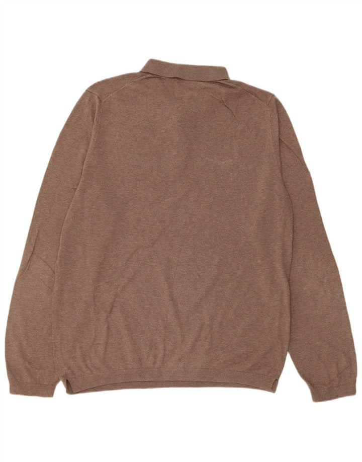 Massimo Dutti Maglione da uomo con collo alto, grande, marrone