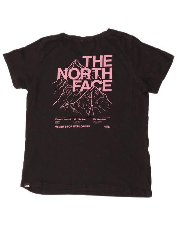 T-shirt grafica da donna The North Face Top UK 14 cotone nero medio