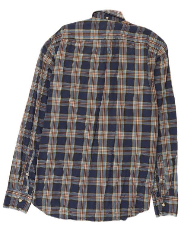 Camicia da uomo J. Crew taglia 14 1/2 piccolo cotone a quadri blu