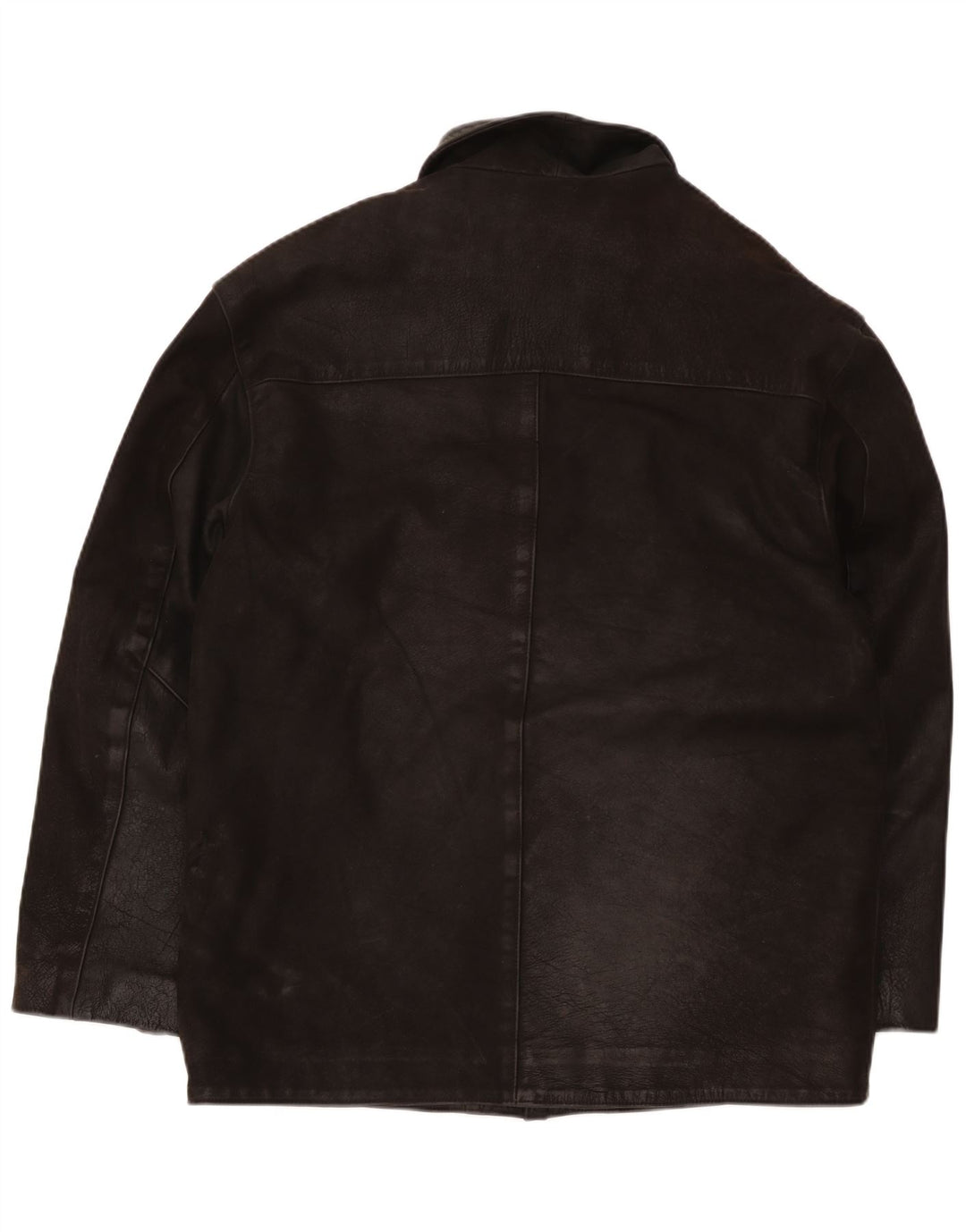 Giacca in pelle vintage da uomo UK 40 grande marrone