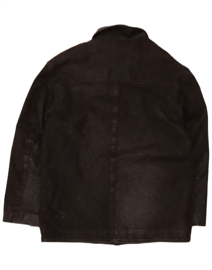 Giacca in pelle vintage da uomo UK 40 grande marrone
