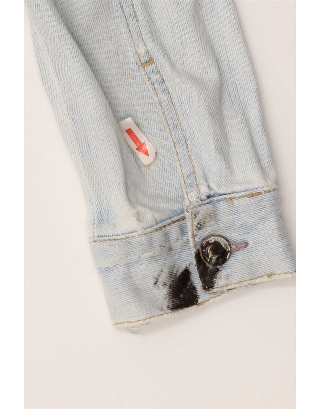 Giacca in denim da donna Topshop UK 10 piccolo cotone blu